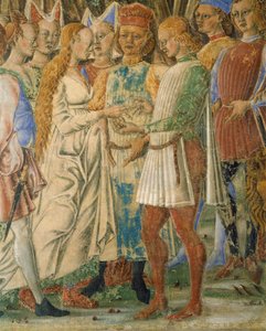 Italien, Ferrara, Palazzo Schifanoia, Der Saal des Monats, Der Monat Juni von Francesco del Cossa von Francesco del Cossa
