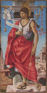 Polittico Griffoni: Johannes der Täufer, ca. 1472-1473 von Francesco del Cossa