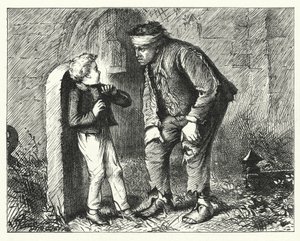 Illustration für Große Erwartungen von Charles Dickens (Gravur) von Francis Arthur Fraser