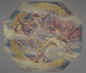 Diana und ihre Begleiterinnen unter den Sternbildern, ca. 1894