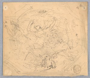 Studie für "Zodiac" von Francis Augustus Lathrop
