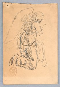 Studie für einen anbetenden Engel von Francis Augustus Lathrop