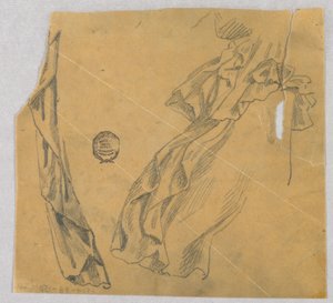 Studie von Draperie