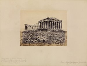 Athen - Der Parthenon, Gesamtansicht von Nordwesten von Francis Bedford