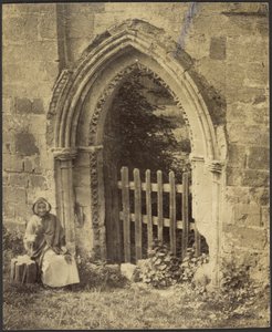Tür, Rivaulx Abbey von Francis Bedford