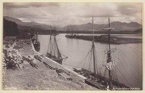 Hafen von Portmadoc von Borth, 1860-94