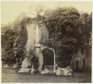 Ruine von Raglan Castle in Monmouthshire von Francis Bedford