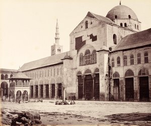 Seite der Großen Moschee (Umayyaden-Moschee), Blick nach Norden, Damaskus