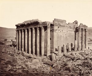 Der Tempel des Jupiter, Baalbek, von Nordwesten