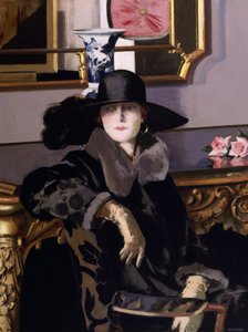 Eine Dame in Schwarz