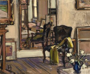 Innenraum, Regent Terrace, Edinburgh, 1932-33 von Francis Campbell Boileau Cadell