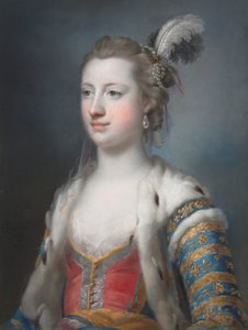 Die ehrenwerte Lady Mary Radcliffe 1732-1798, Ehefrau von Francis Eyre, Esq., 1755 von Francis Cotes