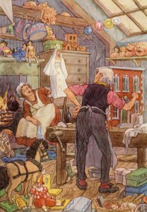 Illustration für Die Grille am Herd von Charles Dickens