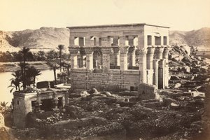 "Ägypten und Palästina": Pavillon des Trajan im monumentalen Komplex von Philae, Insel Agilkia, Umgebung von Assuan, Ägypten