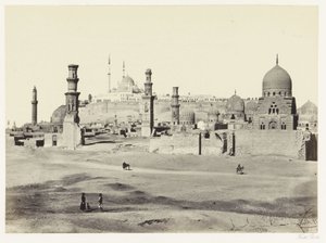 Blick auf den südlichen Teil der Nekropole in Kairo