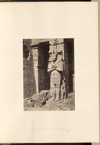 Osiride-Säulen in Medinet Habou, Theben von Francis Frith