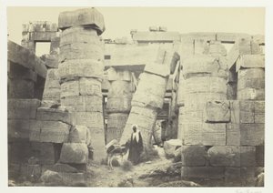 Säulen in der großen Halle, Karnak