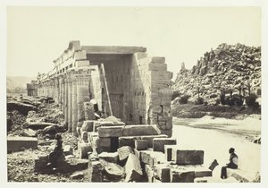 Die Kolonnade, Insel Philä, 1857
