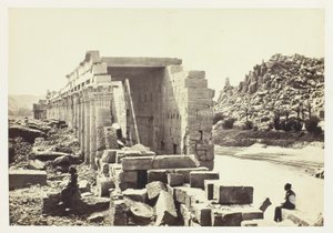Die Kolonnade, Insel Philae von Francis Frith