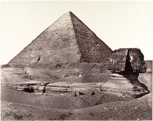 Die Große Pyramide und die Große Sphinx von Francis Frith