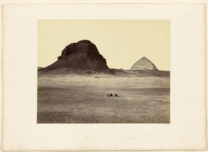 Die Pyramiden von Dahshoor, vom Osten von Francis Frith