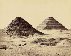 Die Pyramiden von Sakkarah. Vom Nordosten von Francis Frith