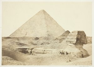 Die Sphinx und die Große Pyramide von Francis Frith