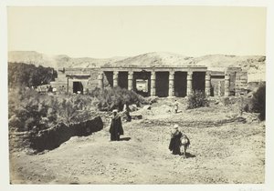 Der Tempel von Goorneh, Theben, 1857