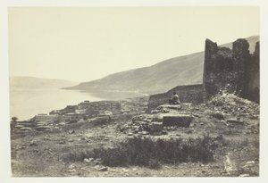 Die Stadt und der See von Tiberias, vom Norden