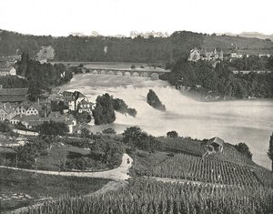 Die Rheinfälle, Schaffhausen, Schweiz, 1895