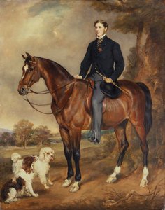 Ein Reiterporträt von Seymour Sydney Hyde, 6. Earl of Harrington von Francis Grant