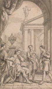 Boten vor einem Kaiser von Francis Hayman