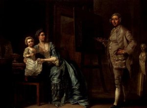 Porträt von Joseph Wilton - Bildhauer (1722-1803) von Francis Hayman