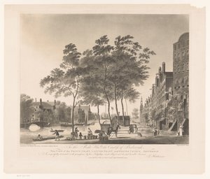 Ansicht der Prinsengracht und Westerkerk in Amsterdam von Francis Jukes