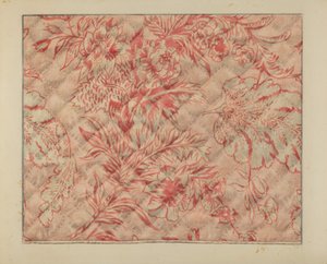 Detail der Babydecke, ca. 1937