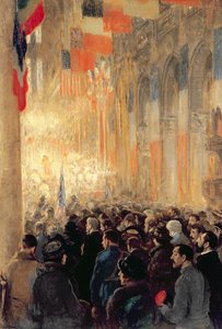 Gottesdienst in Notre Dame, Dank für den Sieg nach dem Großen Internationalen Krieg