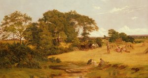 Kornfeld in Essex, 1875 von Francis M. Trappes
