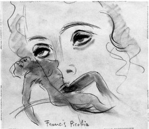 Akt und Gesicht, von Francis Picabia (1879-1953) von Francis Picabia