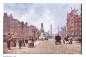 Sackville Street, Dublin, aus Peeps at Many Lands: Ireland, veröffentlicht von Adams & Charles, 1909 von Francis S. Walker