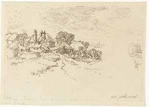 Der Bauernhof in Essex von Francis Seymour Haden (Sir) (signed by artist)