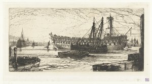 Abwracken des Schiffes Agamemnon