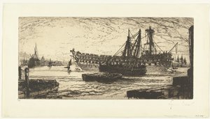 Abwracken des Schiffes Agamemnon