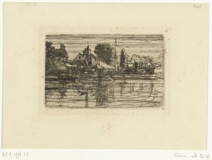 Dorf am Wasser von Francis Seymour Haden (Sir)