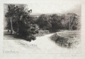 Ein Sonnenuntergang in Irland, 1863 von Francis Seymour Haden