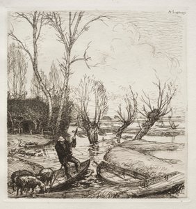 Im überschwemmten Sumpf: Die Schäferin von Francis Seymour Haden