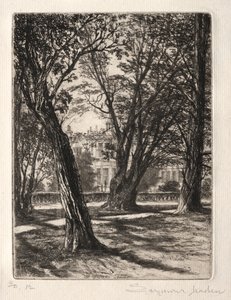 Kensington Gardens Die kleine Platte, 1859 von Francis Seymour Haden