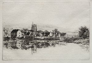 Kidwelly Stadt von Francis Seymour Haden