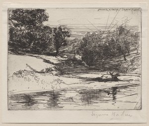 Newcastle in Emlyn von Francis Seymour Haden