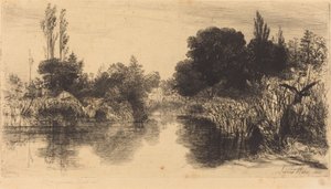 Shere Mill Pond (Die größere Platte) von Francis Seymour Haden