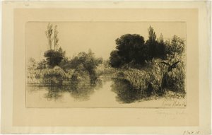 Shere Mill Teich, Nr. II (große Platte) von Francis Seymour Haden